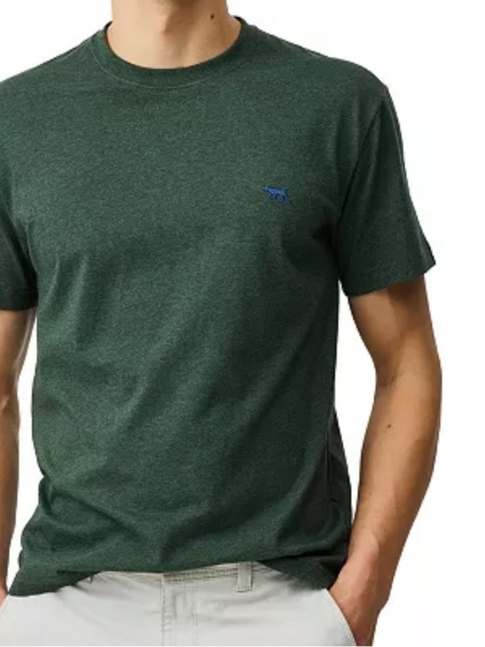 Rodd & Gunn Heather Deep Green Crewneck Tee